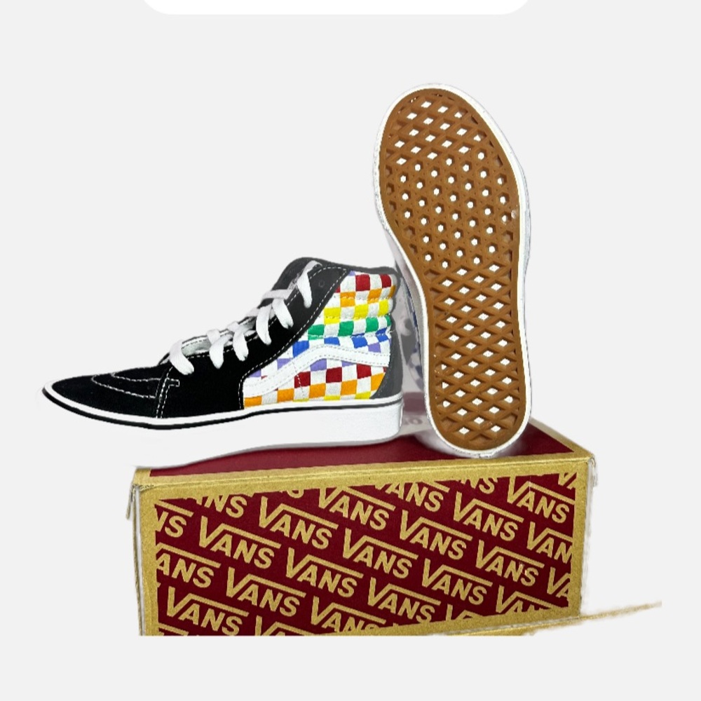 Little girls high top carnival vans